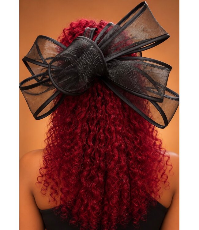 Bring The Drama Fascinator - Black