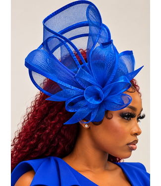 Grand Entrance Fascinator - Royal Blue