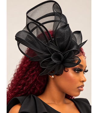 Grand Entrance Fascinator - Black