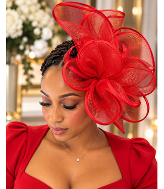 Grand Duchess Fascinator - Red