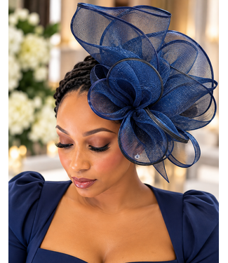 Grand Duchess Fascinator - Navy