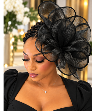 Grand Duchess Fascinator - Black