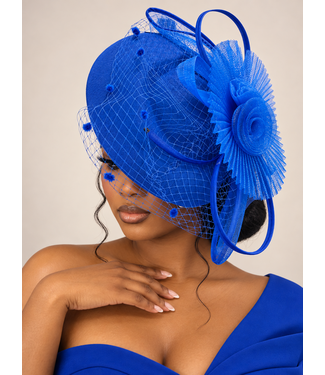 Garden Gala Fascinator - Royal Blue