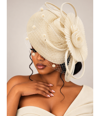 Garden Gala Fascinator - Ivory