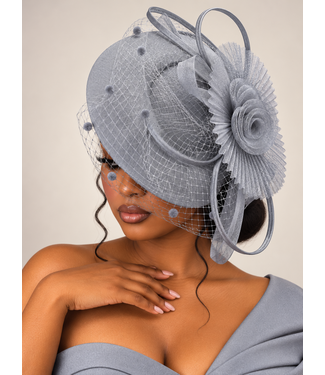 Garden Gala Fascinator - Grey