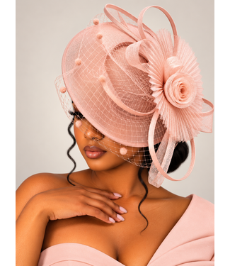 Garden Gala Fascinator - Peach