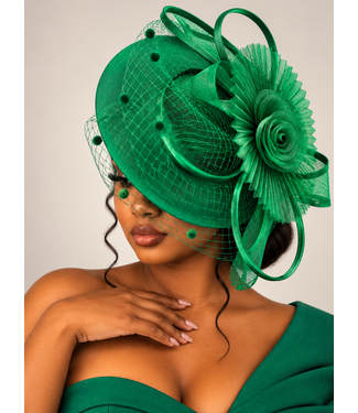 Garden Gala Fascinator - Green