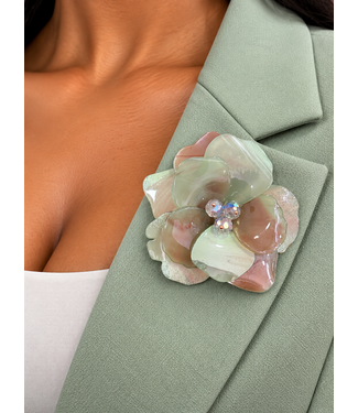 Botanical Bliss Brooch - Green
