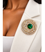 Queen's Treasure Brooch - Emerald