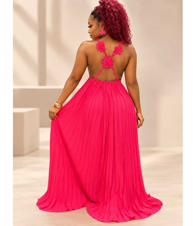 A Dream Come True Maxi Dress - Fuchsia