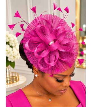 Main Event Fascinator - Fuchsia