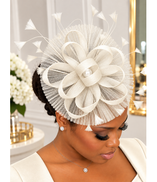 Main Event Fascinator - Ivory