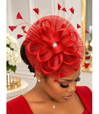 Main Event Fascinator - Red