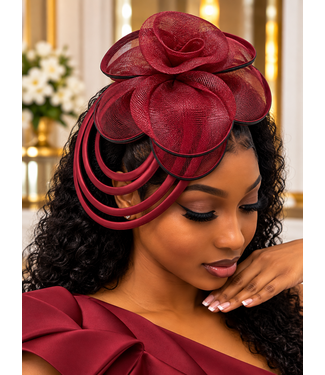 Sweet Escape Fascinator - Burgundy