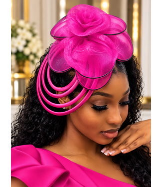 Sweet Escape Fascinator - Fuchsia