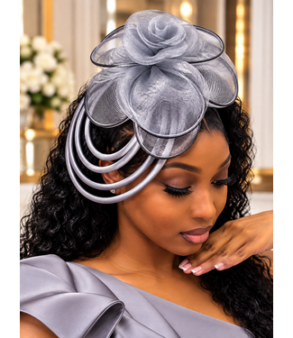 Sweet Escape Fascinator - Grey