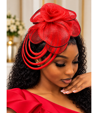 Sweet Escape Fascinator - Red
