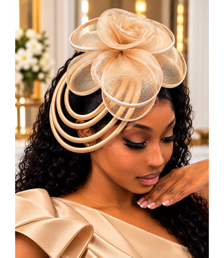 Sweet Escape Fascinator - Tan