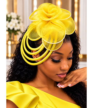 Sweet Escape Fascinator - Yellow