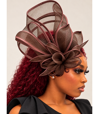 Grand Entrance Fascinator - Brown