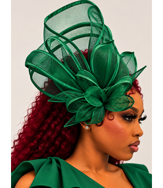 Grand Entrance Fascinator - Green