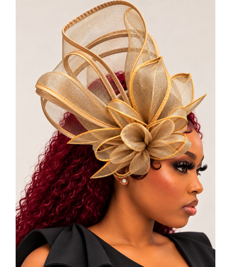 Grand Entrance Fascinator - Tan