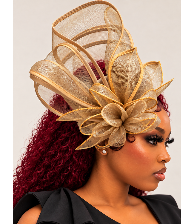 Grand Entrance Fascinator - Tan