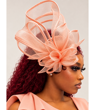Grand Entrance Fascinator - Peach