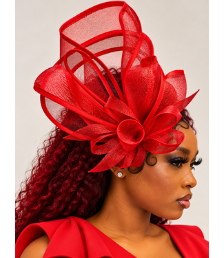 Grand Entrance Fascinator - Red