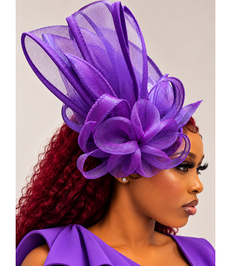 Grand Entrance Fascinator - Purple