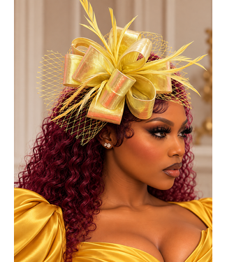 LUXE AFFAIR FASCINATOR - GOLD