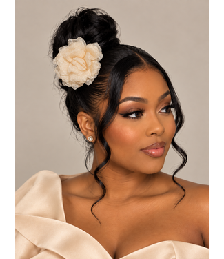 Petal Perfection Rosette Fascinator & Corsage - Ivory