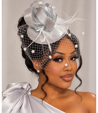 Take Charge Fascinator - Silver