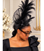 Windsor Bloom Fascinator - Black