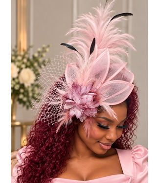 Windsor Bloom Fascinator - Mauve