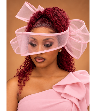 Bring The Drama Fascinator - Pink