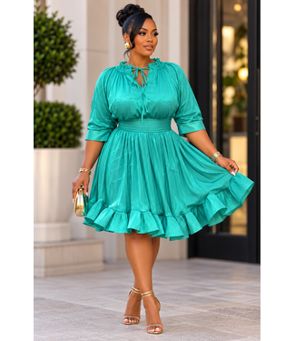 What A Wonder Dress - Teal