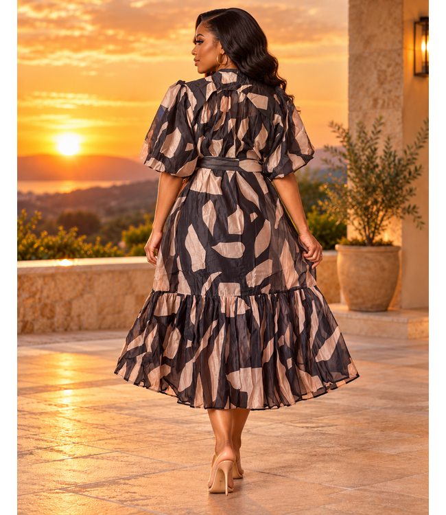 Mocha Moments Midi Dress