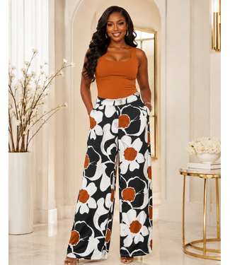Rusted Petals Pants