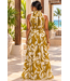 Botanical Breeze Maxi Dress  - Wasabi