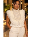 Darling Details Ruffle Top - Ivory