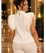 Darling Details Ruffle Top - Ivory