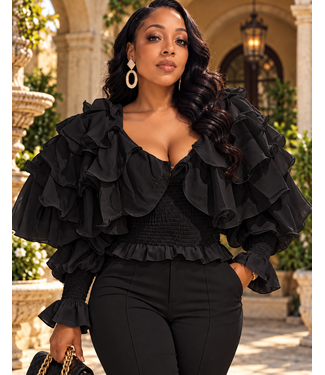 Feel The Rhythm Top - Black
