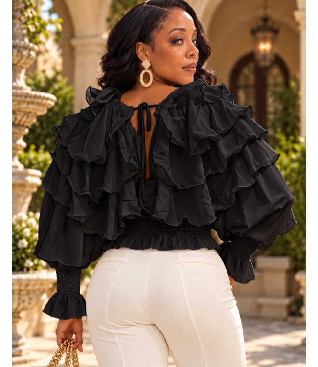 Feel The Rhythm Top - Black