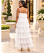 Forever Grace Ruffle Dress - White