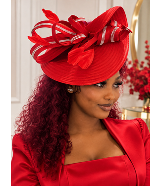 Your Majesty Fascinator - Red