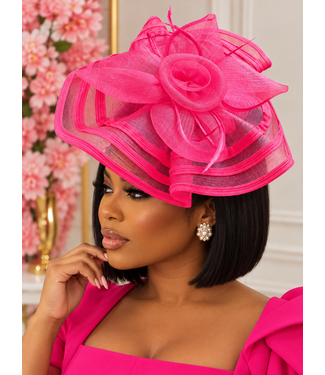 Keep Me In Line Fascinator - Pink