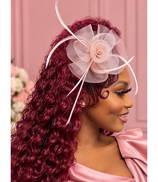 Hello Rose Fascinator - Mauve