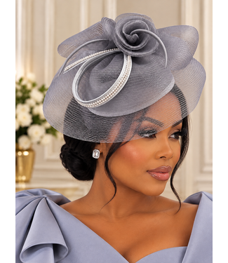 Heaven Sent Fascinator - Grey