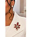 Magnolia Spark Brooch - Red